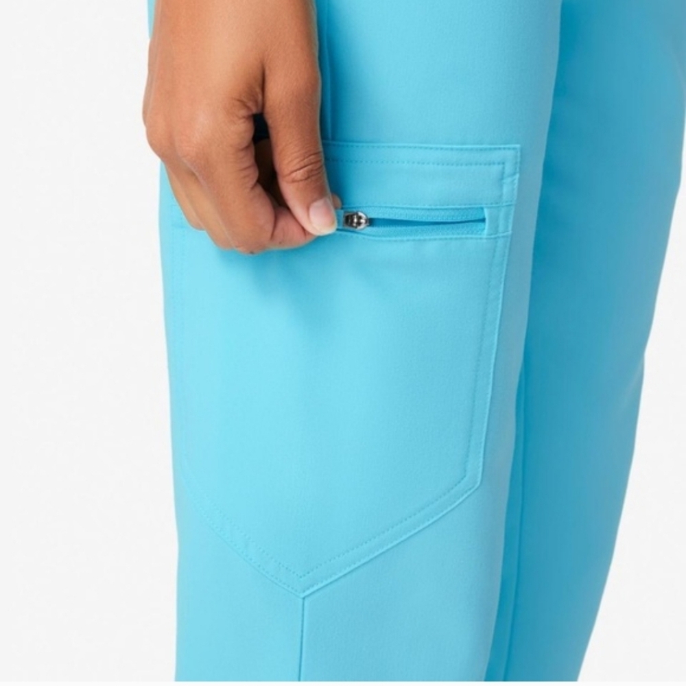 FIGS Women's Zamora Jogger Scrub Pants - Neon Blue Sz: XS - Picture 3 of 14
